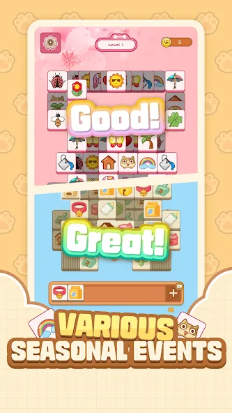 Cat Time - Cat Game, Match 3 (Кэт Тайм) [МОД: Много монет, Открытые уровни и Мега MOD] Screenshot 3