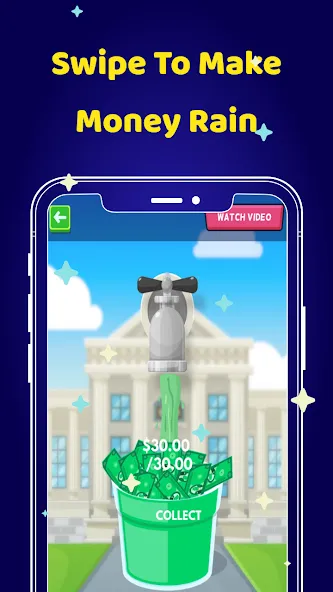 Money Clicker Game -Money Rain [МОД: Много монет, Открытые уровни и Мега MOD] Screenshot 4