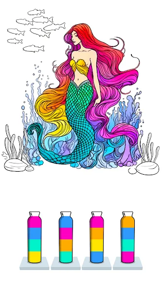 Sort Paint: Water Sort Puzzle (Сорт Пэйнт) [МОД: Бесконечные деньги, Монеты и Мега MOD] Screenshot 5