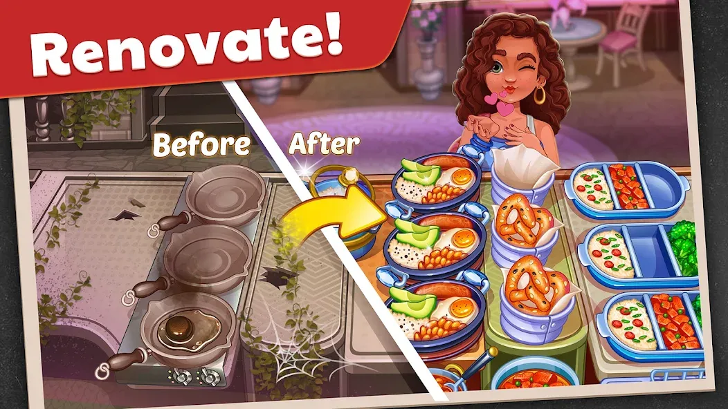 American Cooking Star Games (Американская звезда кулинарии) [МОД: Деньги, Монеты и Меню MOD] Screenshot 2