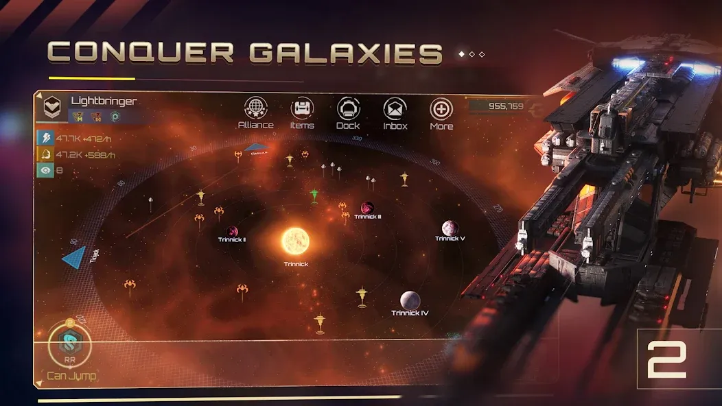 Nova Empire: Space Commander (Нова Импайр) [МОД: Меню, Бесконечные монеты и Открытые уровни] Screenshot 2