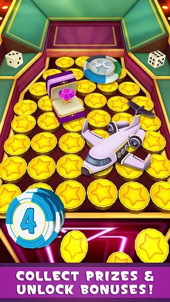 Coin Dozer: Casino (Коин Дозер) [МОД: Деньги, Монеты и Меню MOD] Screenshot 2