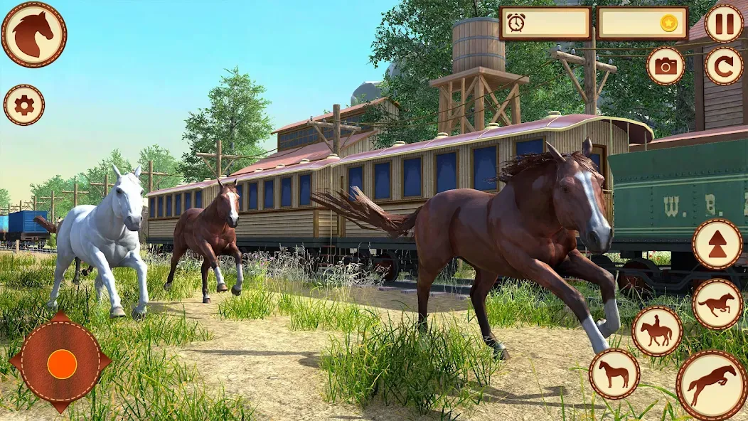 Virtual Wild Horse Family Sim (Виртуальное семейство диких лошадей) [МОД: Много денег, Монет и Все открыто] Screenshot 4
