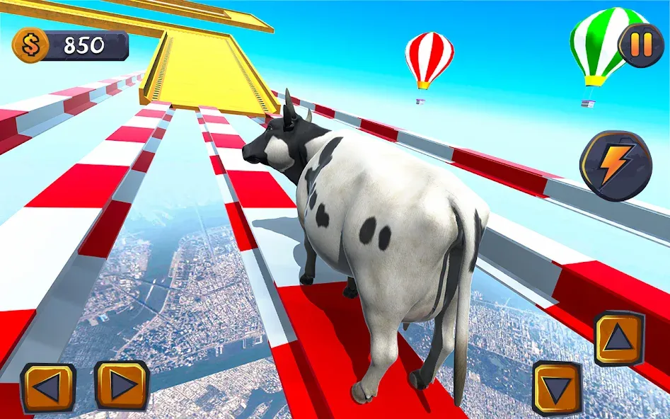 Epic Cow Ramp Rush Run Game [МОД: Все открыто, Дополнительные деньги и Меню MOD] Screenshot 1