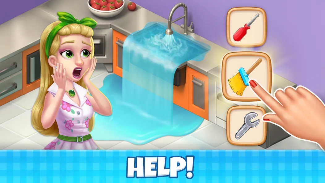 Manor Cafe - Match 3 Puzzle (Манор Кафе) [МОД: Меню, Бесконечные монеты и Открытые уровни] Screenshot 3