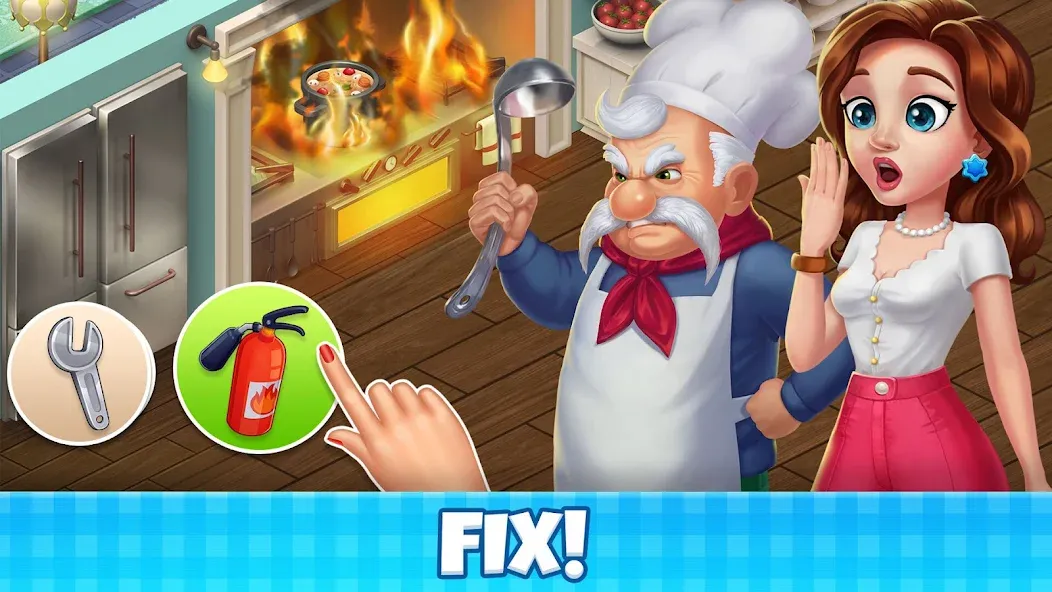 Manor Cafe - Match 3 Puzzle (Манор Кафе) [МОД: Меню, Бесконечные монеты и Открытые уровни] Screenshot 5