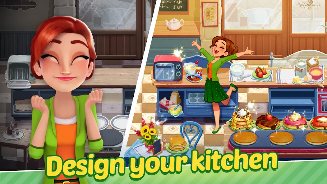 Delicious World - Cooking Game (Делишес Ворлд) [МОД: Много монет, Открытые уровни и Мега MOD] Screenshot 1
