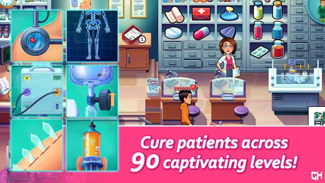 Heart's Medicine: Time to Heal [МОД: Меню, Бесконечные монеты и Открытые уровни] Screenshot 2