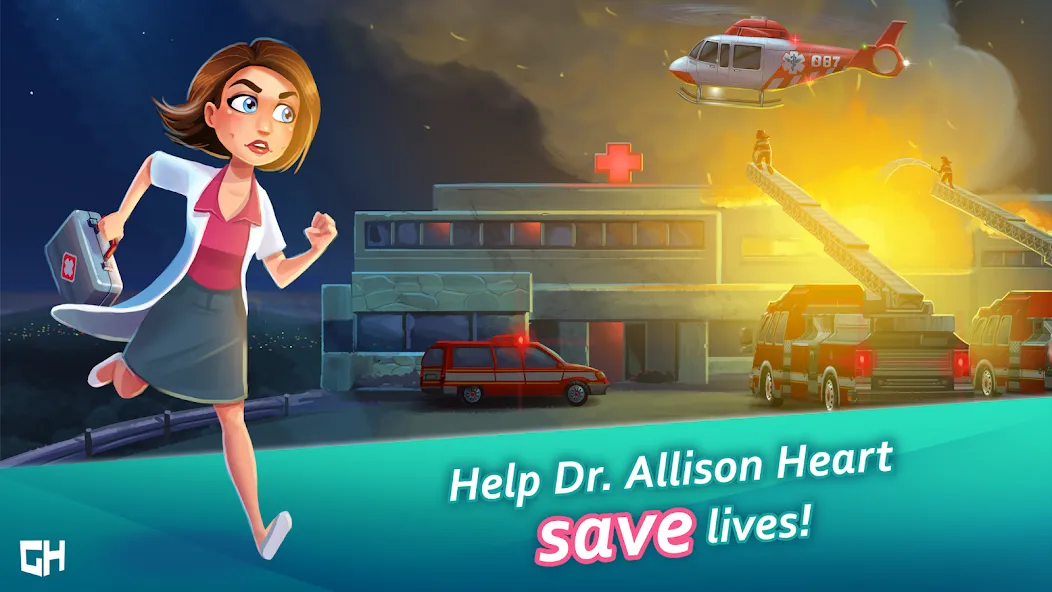 Heart's Medicine Hospital Heat [МОД: Все открыто, Дополнительные деньги и Меню MOD] Screenshot 1
