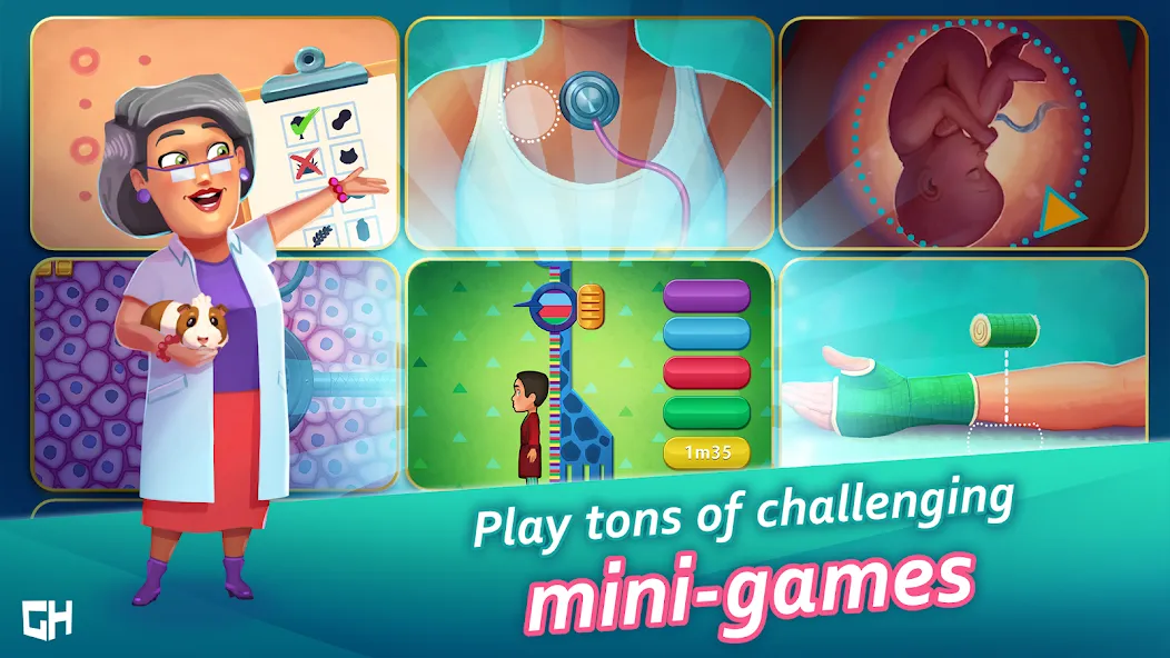 Heart's Medicine Hospital Heat [МОД: Все открыто, Дополнительные деньги и Меню MOD] Screenshot 3