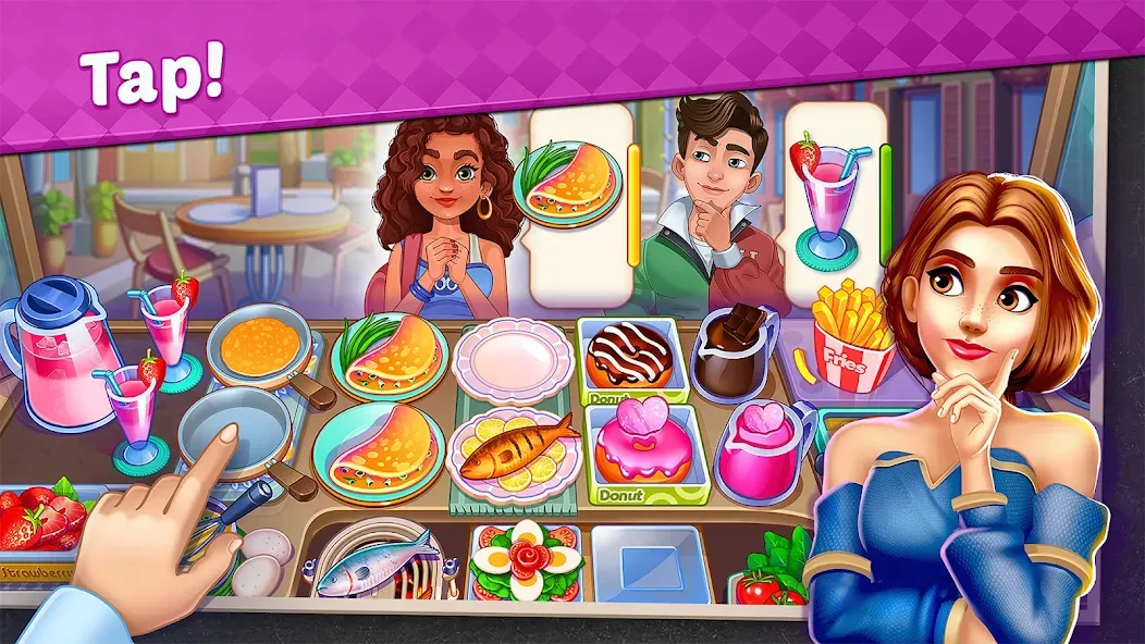 My Cafe Shop : Cooking Games (Мой Кафе Шоп) [МОД: Деньги, Монеты и Меню MOD] Screenshot 1