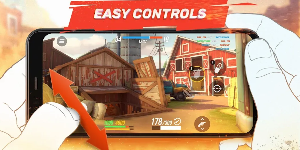 Guns of Boom Online PvP Action (Ганз оф Бум) [МОД: Бесконечные деньги, Монеты и Мега MOD] Screenshot 3
