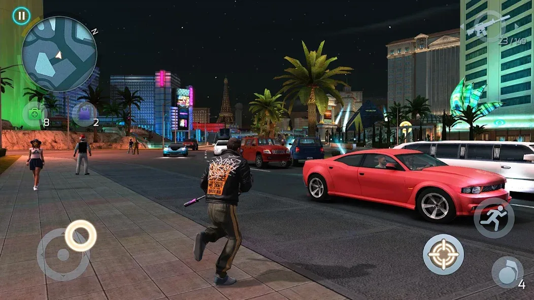 Gangstar Vegas: World of Crime (Гангстар Вегас) [МОД: Много монет, Открытые уровни и Мега MOD] Screenshot 1