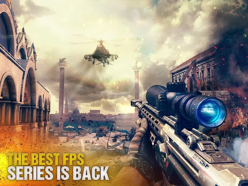 Modern Combat 5: mobile FPS (Модерн Комбат 5) [МОД: Деньги, Монеты и Меню MOD] Screenshot 1