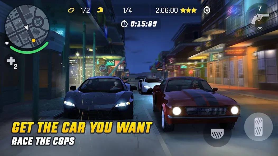 Gangstar New Orleans (Гангстар) [МОД: Деньги, Монеты и Меню MOD] Screenshot 3