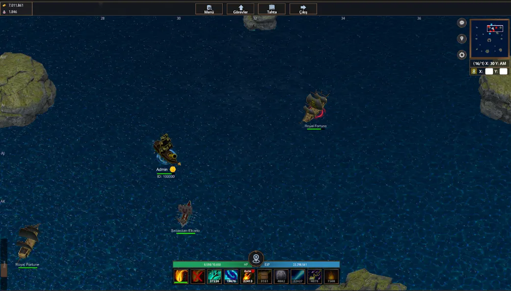 Battle of Sea: Pirate Fight (Битва на море) [МОД: Много денег, Монет и Все открыто] Screenshot 1