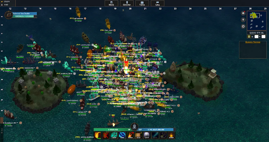 Battle of Sea: Pirate Fight (Битва на море) [МОД: Много денег, Монет и Все открыто] Screenshot 3