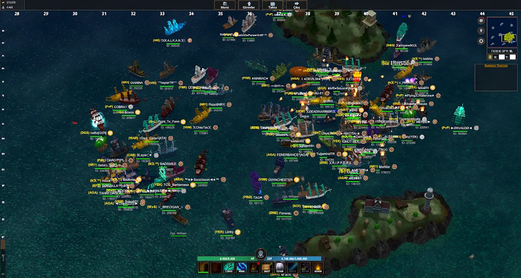 Battle of Sea: Pirate Fight (Битва на море) [МОД: Много денег, Монет и Все открыто] Screenshot 5