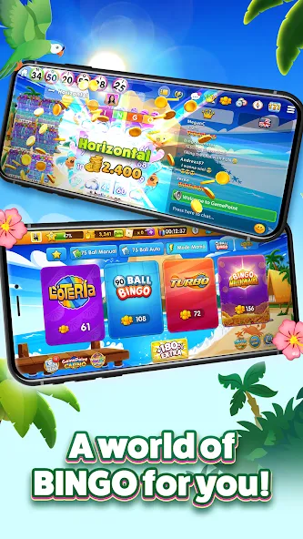 GamePoint Bingo - Bingo games (ГеймПоинт Бинго) [МОД: Много монет, Открытые уровни и Мега MOD] Screenshot 2