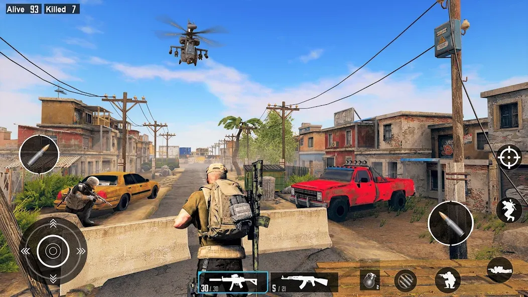 Commando Gun Shooting Games [МОД: Все открыто, Дополнительные деньги и Меню MOD] Screenshot 1