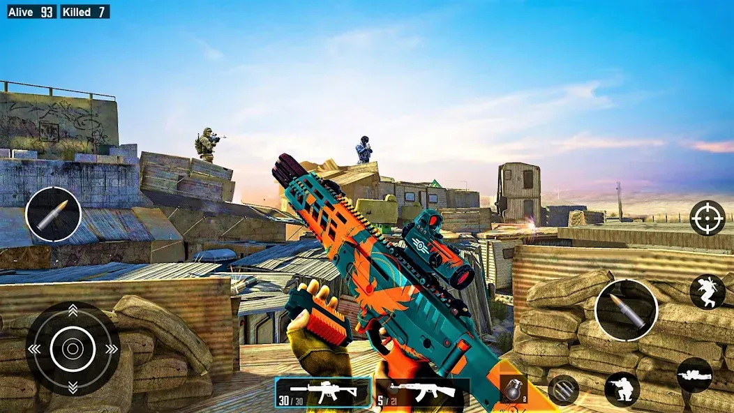 Commando Gun Shooting Games [МОД: Все открыто, Дополнительные деньги и Меню MOD] Screenshot 4