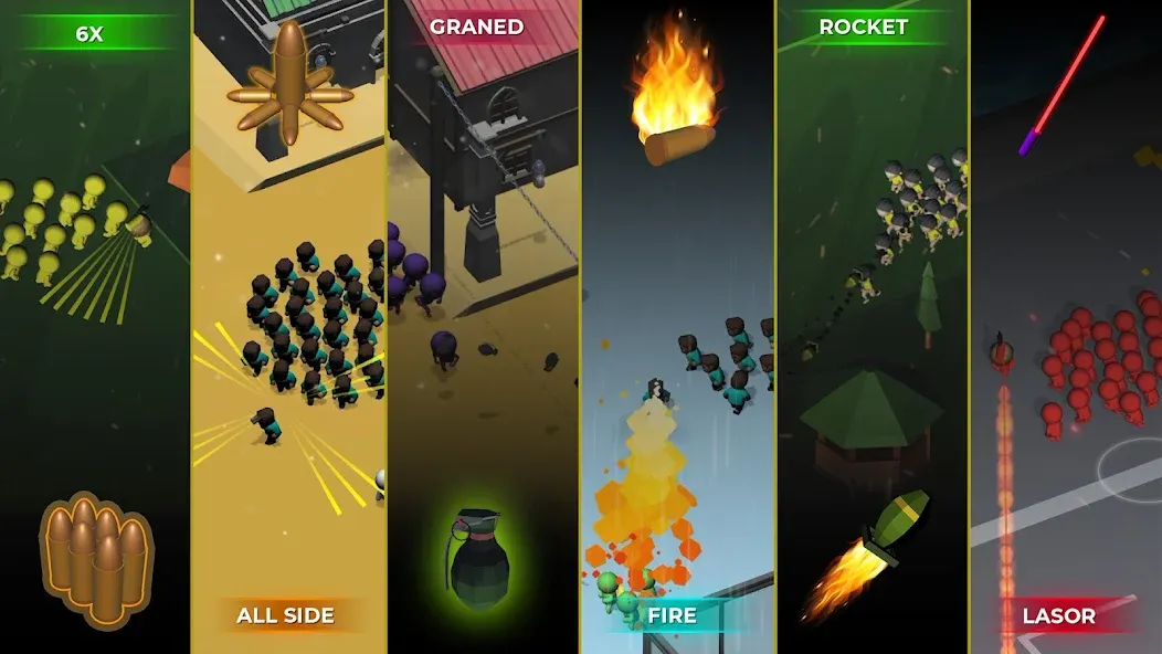 Crowd War - Action Game (Крауд Вар) [МОД: Бесконечные деньги, Монеты и Мега MOD] Screenshot 2