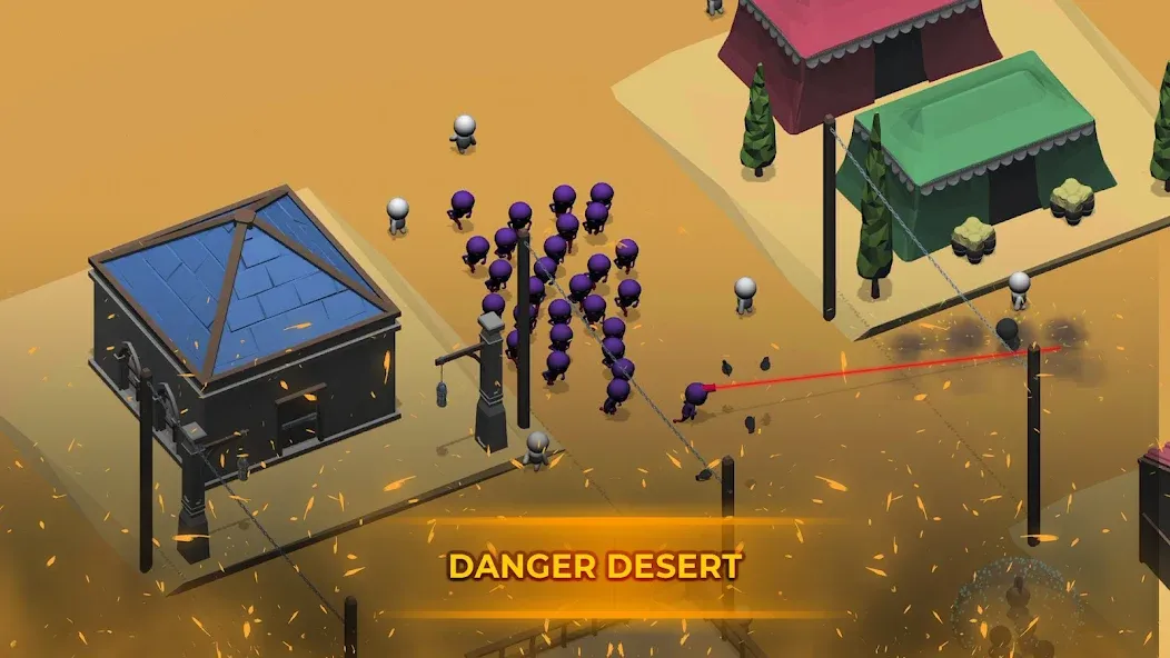 Crowd War - Action Game (Крауд Вар) [МОД: Бесконечные деньги, Монеты и Мега MOD] Screenshot 5
