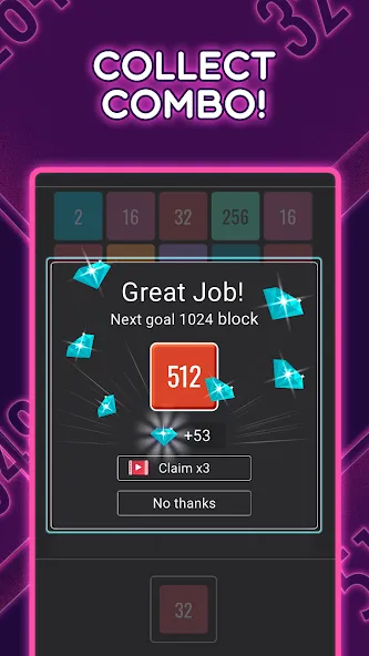 Join Blocks 2048 Number Puzzle (Джоин Блокс) [МОД: Бесконечные деньги, Монеты и Мега MOD] Screenshot 4