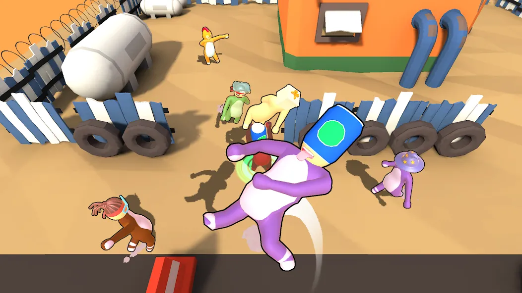 Noodleman Party: Fight Games (Нудлман Пати) [МОД: Много монет, Открытые уровни и Мега MOD] Screenshot 1