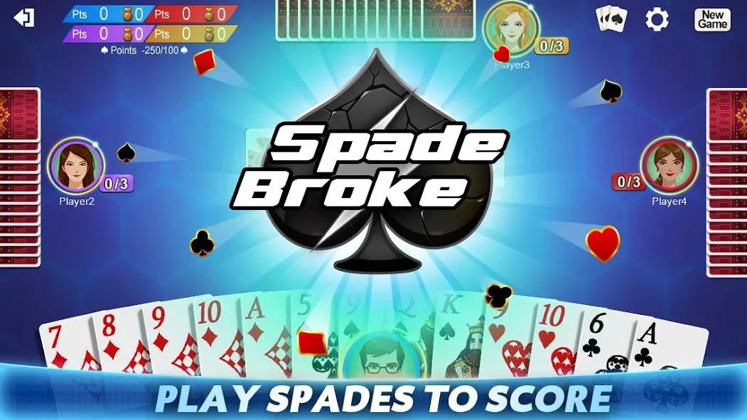 Spades (Спейдс) [МОД: Много монет, Открытые уровни и Мега MOD] Screenshot 3
