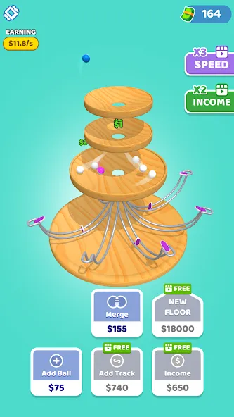 Spinning Balls (Спиннинг Болз) [МОД: Деньги, Монеты и Меню MOD] Screenshot 4