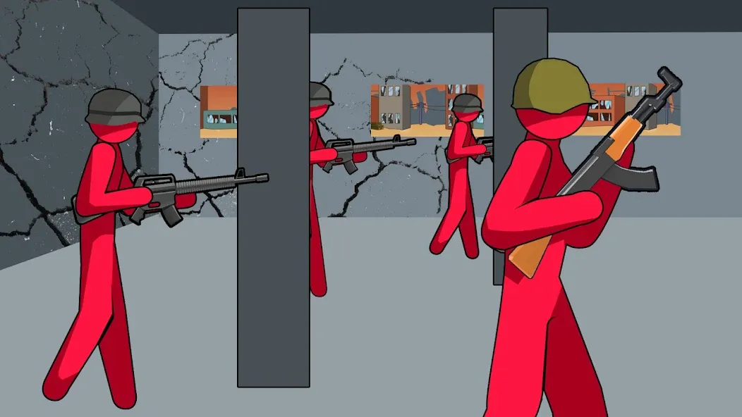 Stickman History Battle (Стикмен История Битва) [МОД: Меню, Бесконечные монеты и Открытые уровни] Screenshot 3