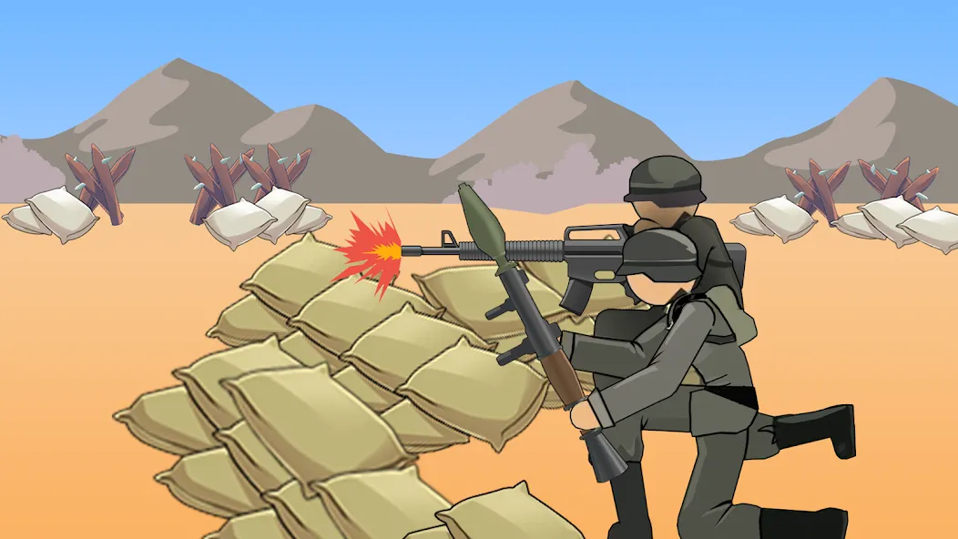 Stickman WW2 (Стикмэн Вторая Мировая война) [МОД: Все открыто, Дополнительные деньги и Меню MOD] Screenshot 2