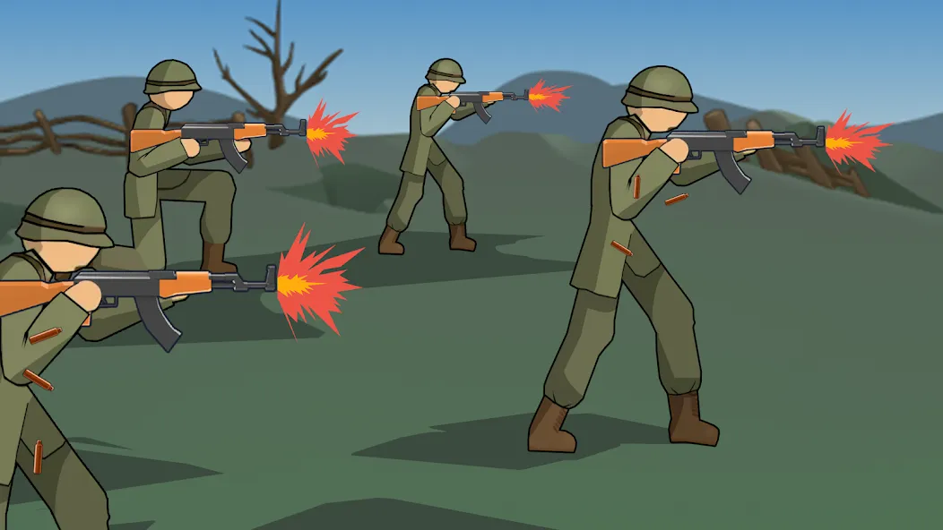 Stickman WW2 (Стикмэн Вторая Мировая война) [МОД: Все открыто, Дополнительные деньги и Меню MOD] Screenshot 3