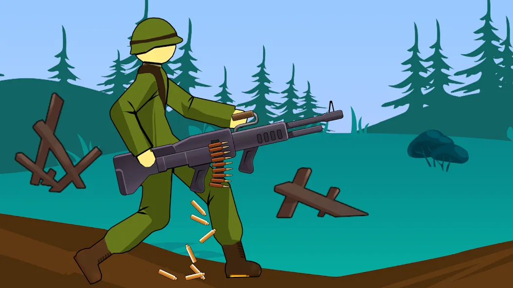 Stickman WW2 (Стикмэн Вторая Мировая война) [МОД: Все открыто, Дополнительные деньги и Меню MOD] Screenshot 5