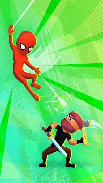Web Master: Stickman Superhero (Вебмастер) [МОД: Много монет, Открытые уровни и Мега MOD] Screenshot 2