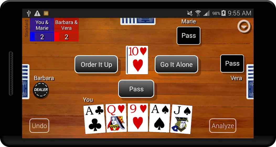Euchre Card Classic (Юкер Кард Классик) [МОД: Все открыто, Дополнительные деньги и Меню MOD] Screenshot 1