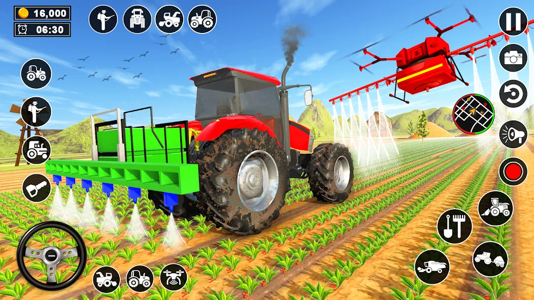Real Tractor Driving Simulator (Реальный симулятор вождения трактора) [МОД: Много монет, Открытые уровни и Мега MOD] Screenshot 4