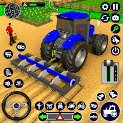 Скачать Real Tractor Driving Simulator (Реальный симулятор вождения трактора) [МОД: Много монет, Открытые уровни и Мега MOD] | Взлом Real Tractor Driving Simulator на Андроид