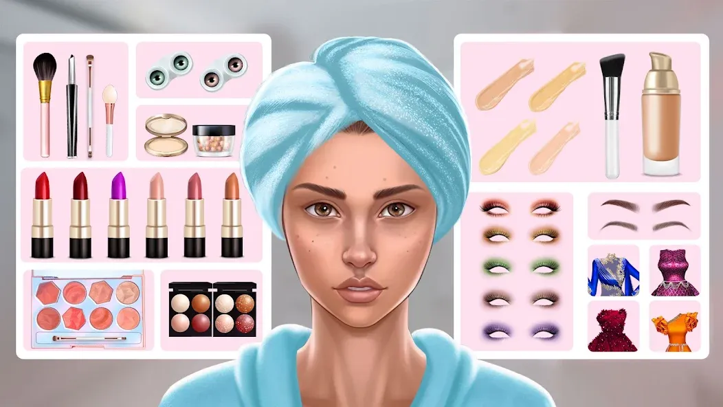 DIY Makeup: Beauty Makeup Game [МОД: Много денег, Монет и Все открыто] Screenshot 4