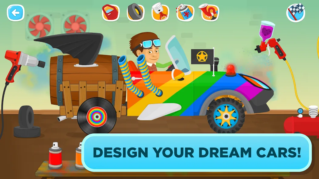 Garage Master - games for kids [МОД: Все открыто, Дополнительные деньги и Меню MOD] Screenshot 3