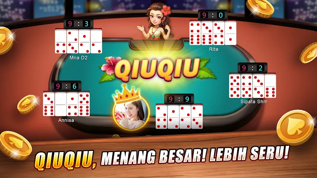 LUXY Domino Gaple QiuQiu Poker (Лукси Домино Гапл Киукиу Покер) [МОД: Деньги, Монеты и Меню MOD] Screenshot 2
