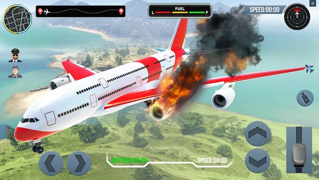 Airplane Simulator Plane Games [МОД: Все открыто, Дополнительные деньги и Меню MOD] Screenshot 4