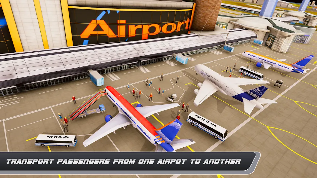 Airplane Simulator Plane Games [МОД: Все открыто, Дополнительные деньги и Меню MOD] Screenshot 5
