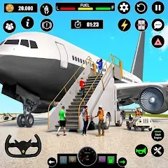 Скачать Airplane Simulator Plane Games [МОД: Все открыто, Дополнительные деньги и Меню MOD] | Взлом Airplane Simulator Plane Games на Андроид