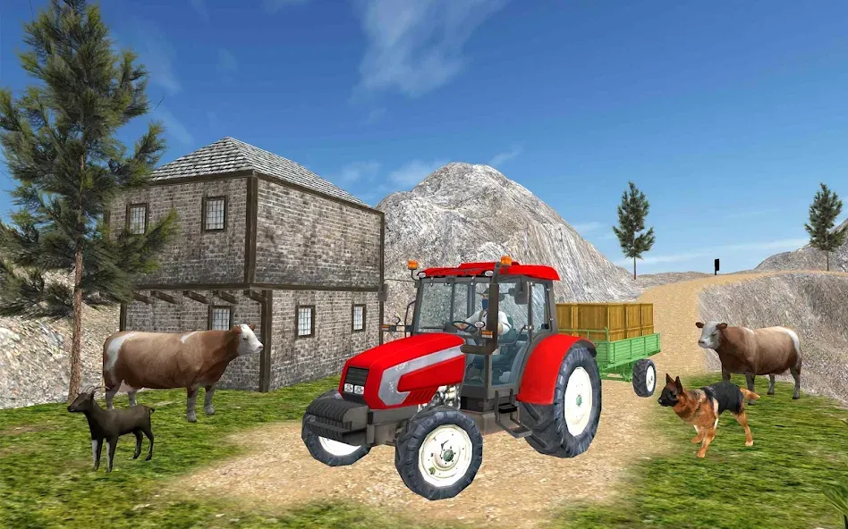 Tractor Driver 3D Farming Sim (Тракторист 3D Симулятор Фермерства) [MOD: Все открыто] - Скриншот 1