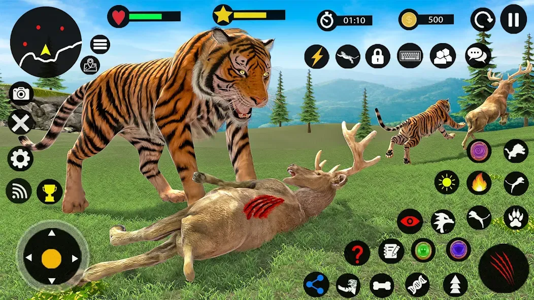 Tiger Games: Tiger Sim Offline [МОД: Меню, Бесконечные монеты и Открытые уровни] Screenshot 1