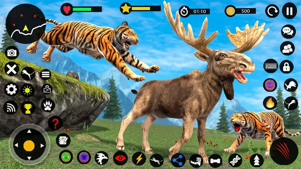 Tiger Games: Tiger Sim Offline [МОД: Меню, Бесконечные монеты и Открытые уровни] Screenshot 2