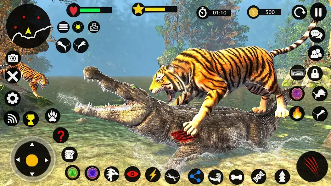 Tiger Games: Tiger Sim Offline [МОД: Меню, Бесконечные монеты и Открытые уровни] Screenshot 3