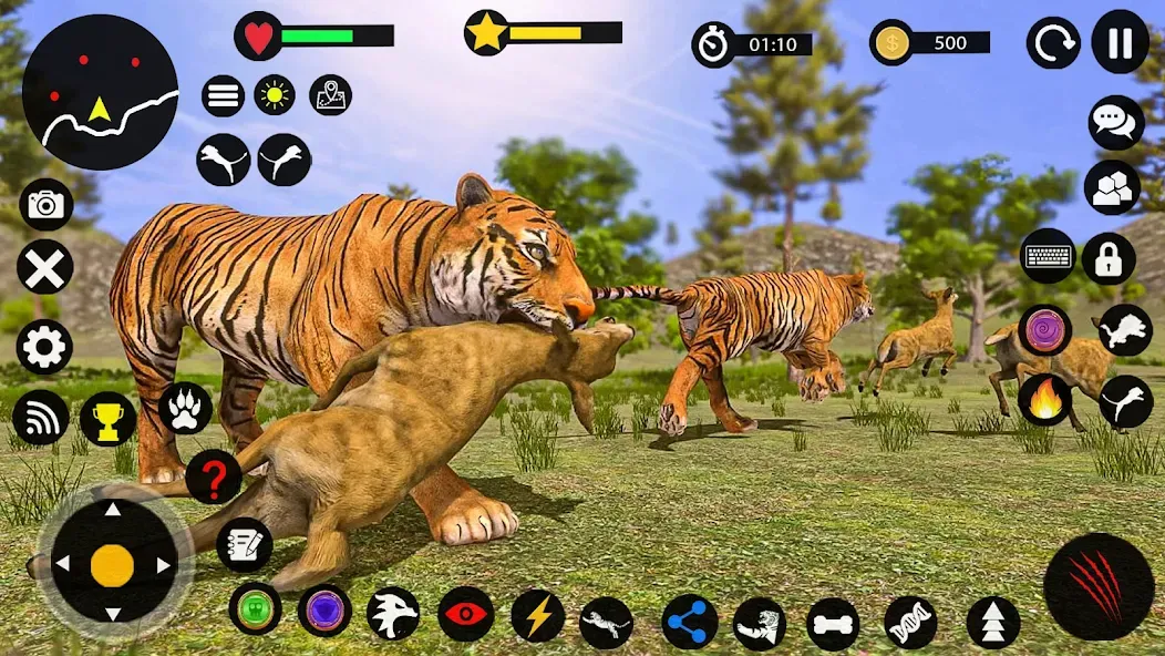 Tiger Games: Tiger Sim Offline [МОД: Меню, Бесконечные монеты и Открытые уровни] Screenshot 4